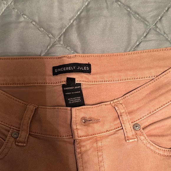 Sincerely Jules Women's Beige Jeans - Picture 2 of 5